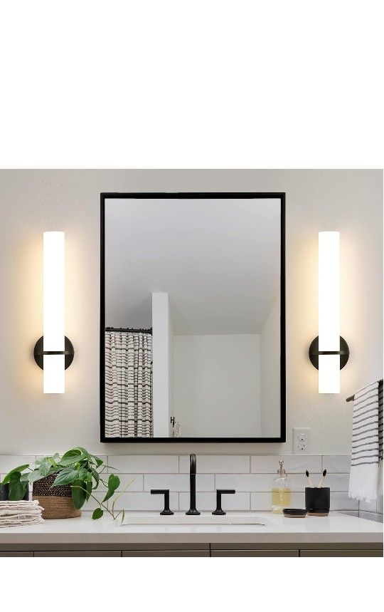 Black Sconces Wall Lighting, 18 inch LED