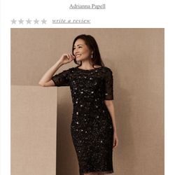 Adrianna Papell Petaluma Sequins Size 4 Dress