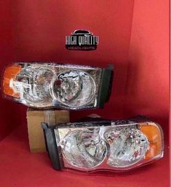 Dodge Ram 2002. 2005 Headlights.