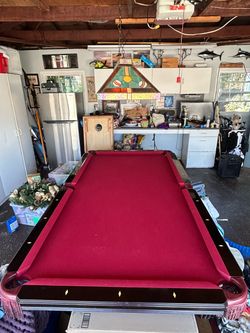 Pool Table and Light
