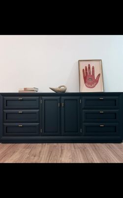 Professional Restored Dresser / Credenza By Thomasville
 74”L x 18”W x 30.5”H