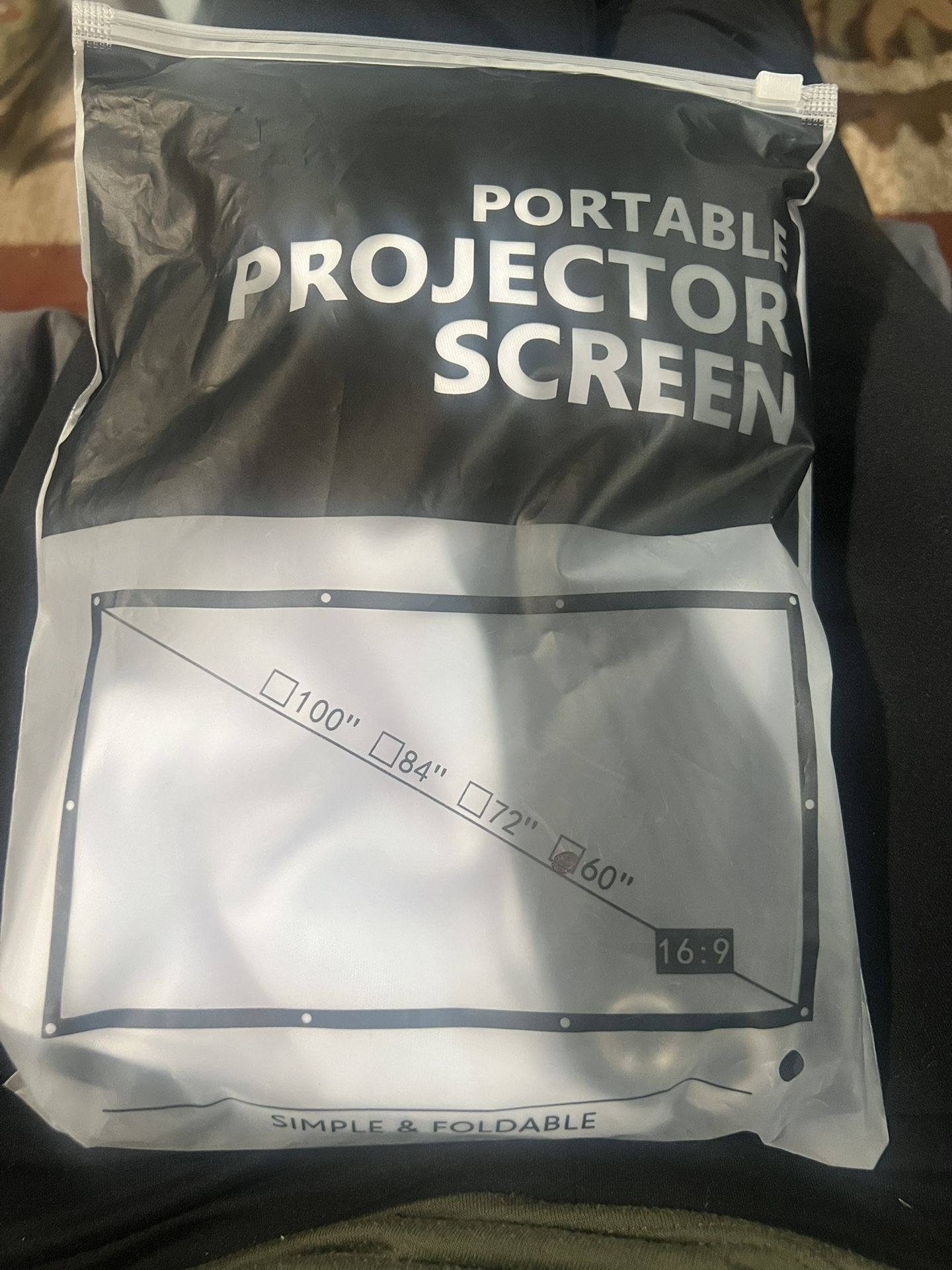 60 Inch Portable Projector Screen