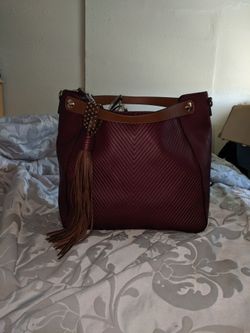 Burgundy bag