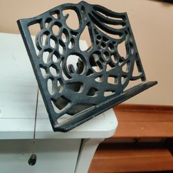 Vintage Cast Iron Book Stand