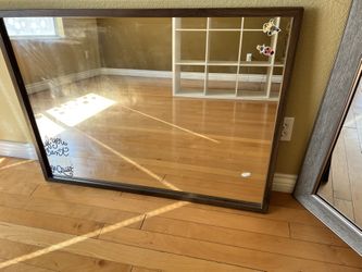 large heavy duty wood mirror
