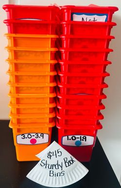 22 Beautiful and sturdy book bins