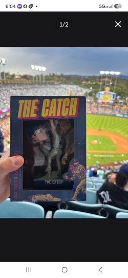 "THE CATCH" World Series Kike Hernandez & Andy Pages Great Moment in Dodger World Series Histor. ONLY LOOKING TO TRADE FOR "YOSHI'