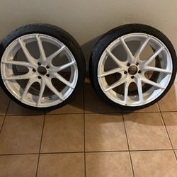 BBS-R1 Rims With FEDERAL Super Steel 18 Inch Tires 