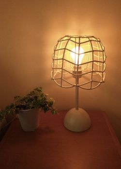 NEW Pillowfort Rattan Lamp
