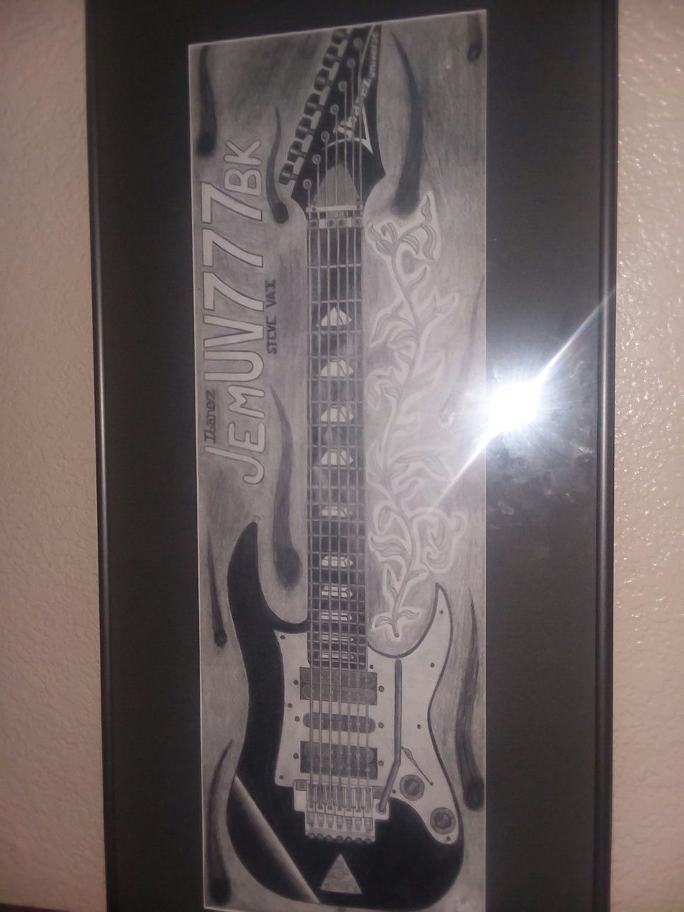 Hand drawn Ibanez universe guitar