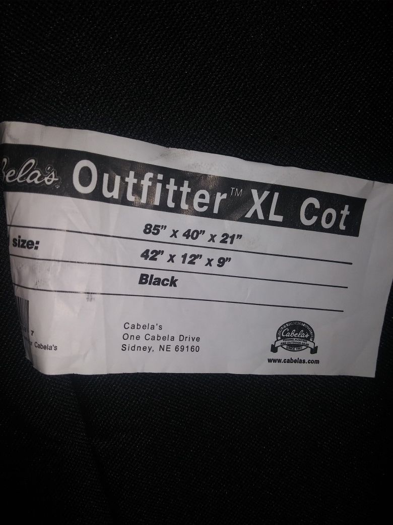 Outfitter xl cheap cot