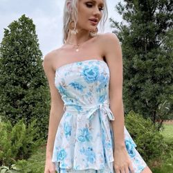 Floral Mini Dress Size (xs)