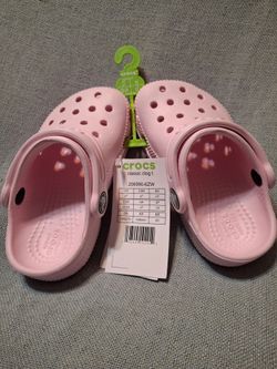 Crocs Toddler Size 7c Pink Milk Classic Clog 206990-6ZW New With Tags