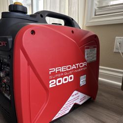 Predator 2000 Watt Super Quiet Inverter Generator – Like New & All Items Shown in the pictures Above