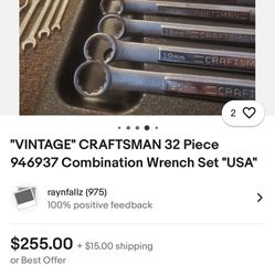 Craftsman 32 PCs Wrench Set