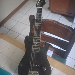   Small little Black Electric ⚡ Guitar 🎸 With Strap 
