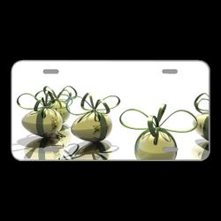 License Plate Novelty Car Front Eggs Spring Christmas Decoration