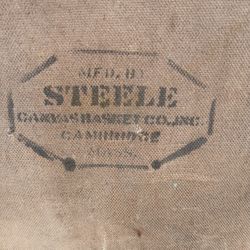 1930s Steele Canvas Basket Co Laundry Hamper