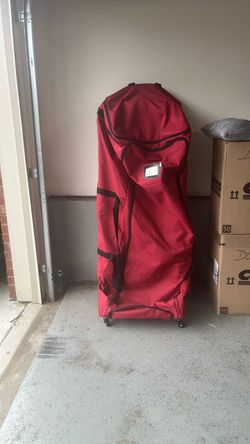 Red Christmas Tree storage Bag with Wheels