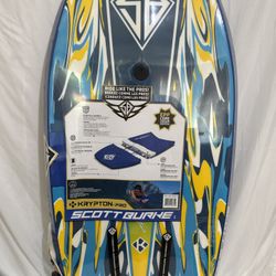 Scott Burke 42" Krypton-Pro Blue Yellow Water Sports Boogie Board NEW SEALED