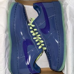 Air Force 1 Low Patent Leather Mystic Navy Grape Ice Size 10.5M 6M