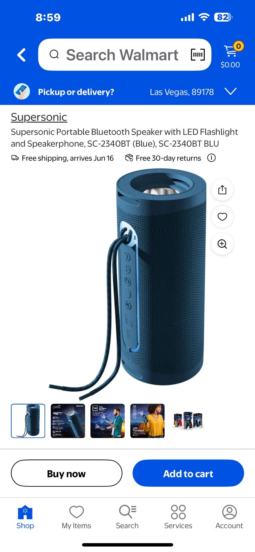 Supersonic portable Bluetooth speaker