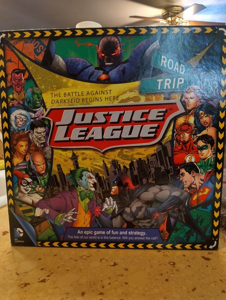 Justice League Road Trip Board Game
