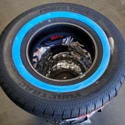 235 75 15 NEW 1 1/2" WHITE WALL TIRES HANKOOK ALL TERRAIN 