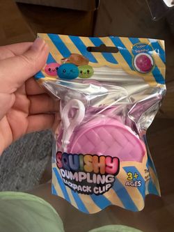 Dumpling squishy mini key chain