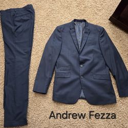 Mens Navy Blue Suit