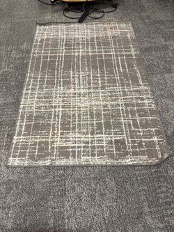 Modern Abstract Grid Pattern Area Rug