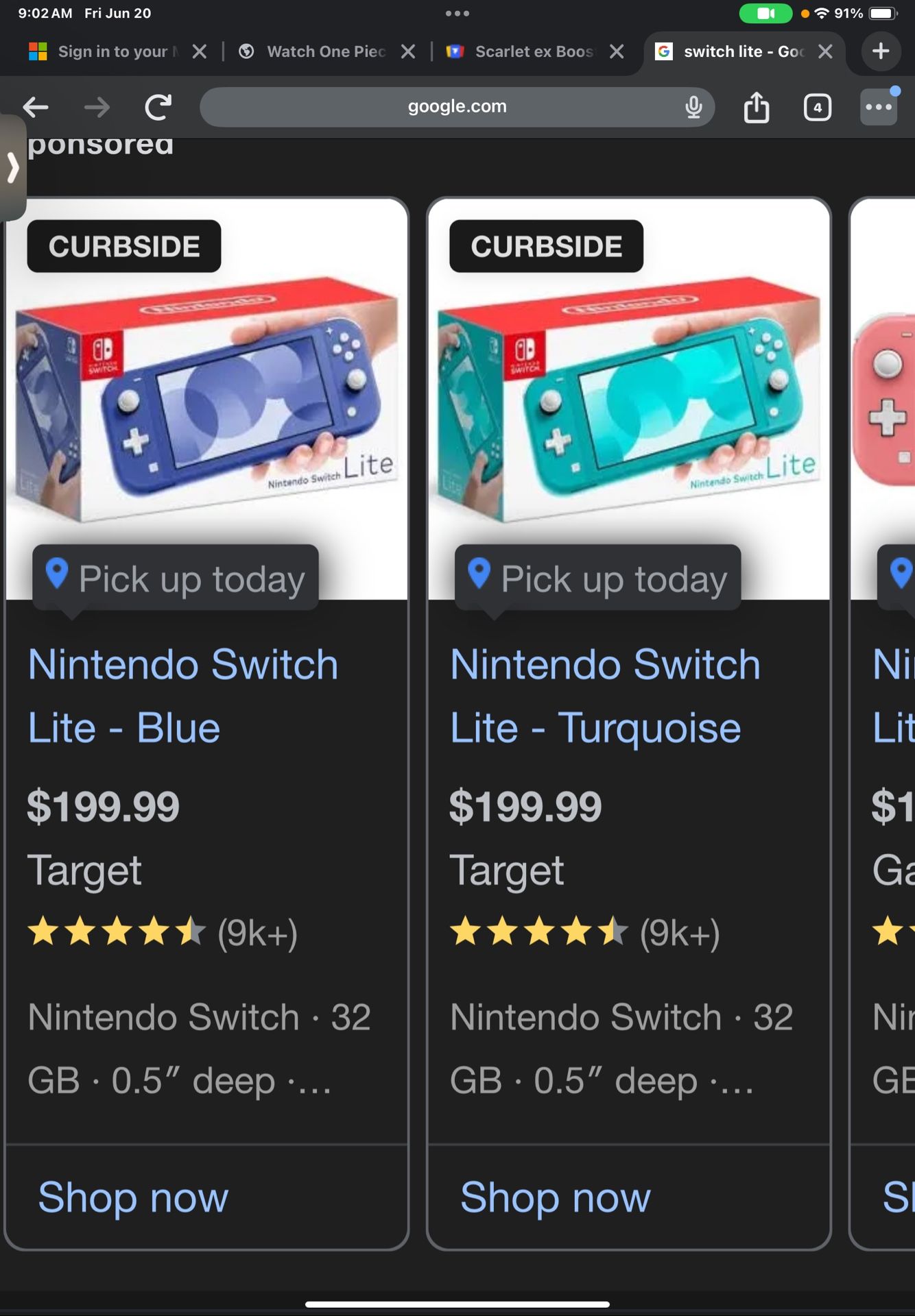 Nintendo Switch Lite Used But Like New