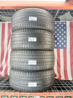 ✔️ Set of 4 Used Tires  275/45R20 PIRELLI SCORPION VERDE ALL SEASON 275/45R20 SUV TOURING QUIET COMFORT 275 45 20