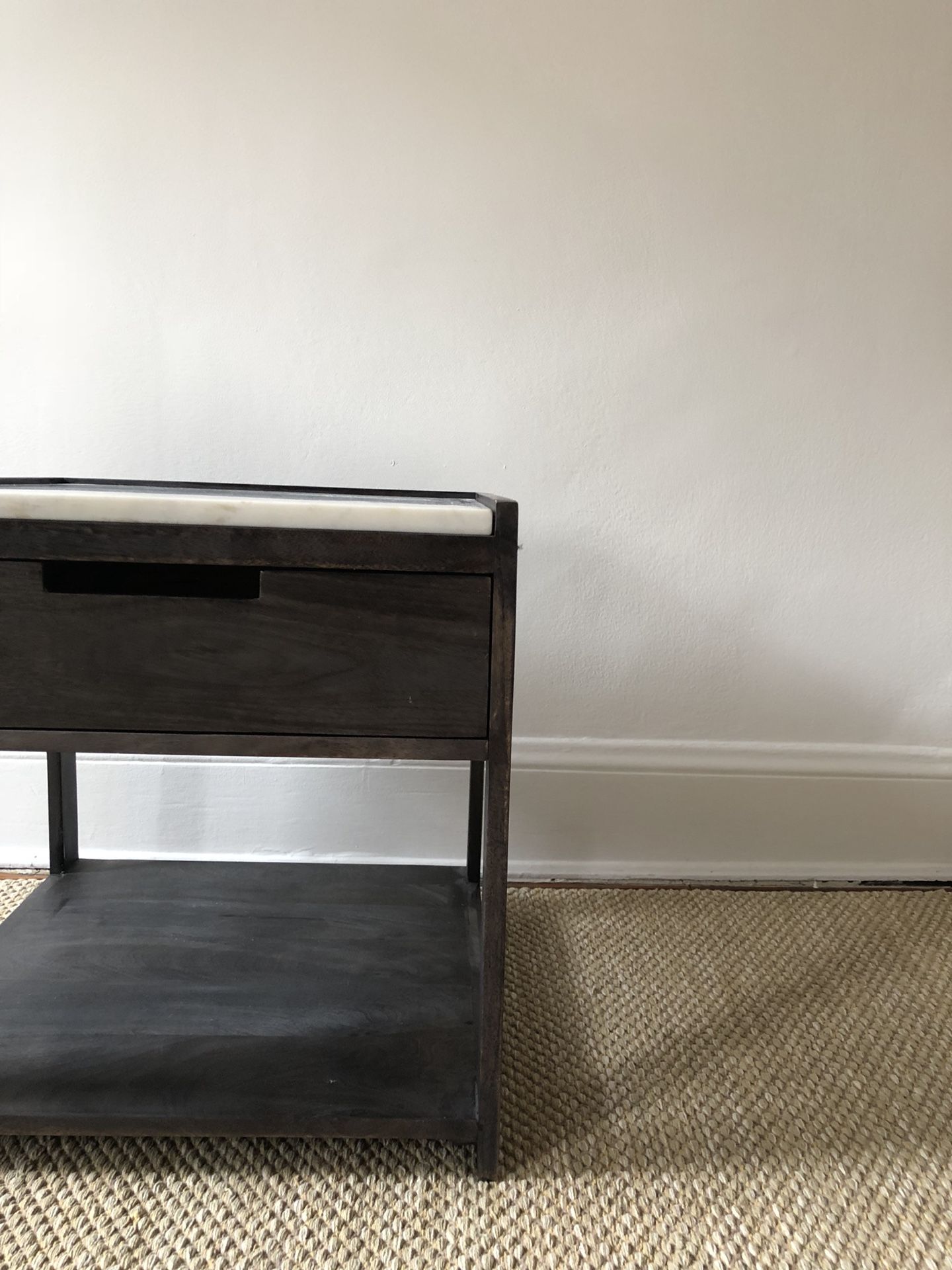 Cb2 tux online marble top nightstand