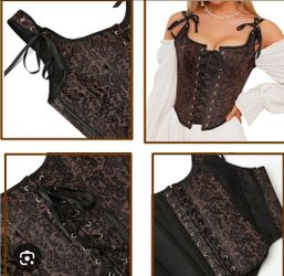 Steampunk, Gothic or western corset top XXL