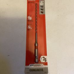 Milwaukee 5/32 in. x 4 in. x 6 in. SHOCKWAVE Carbide Hammer Drill Bit for Concrete, Stone, Masonry Drilling