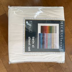 Set Of brand new Microflannel Twin Sheets