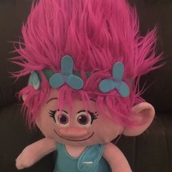 Trolls PINK POPPY TROLL Disney Plush Doll Toy