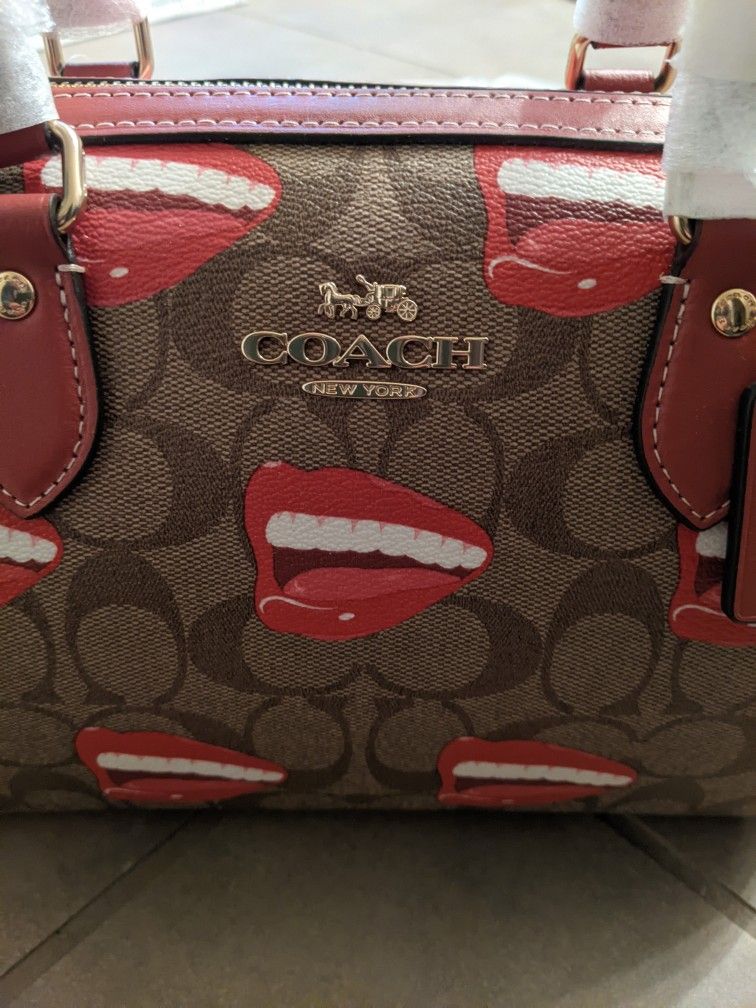 New Coach Rowan Satchel Bag "Coach Tom X Wesselmann"