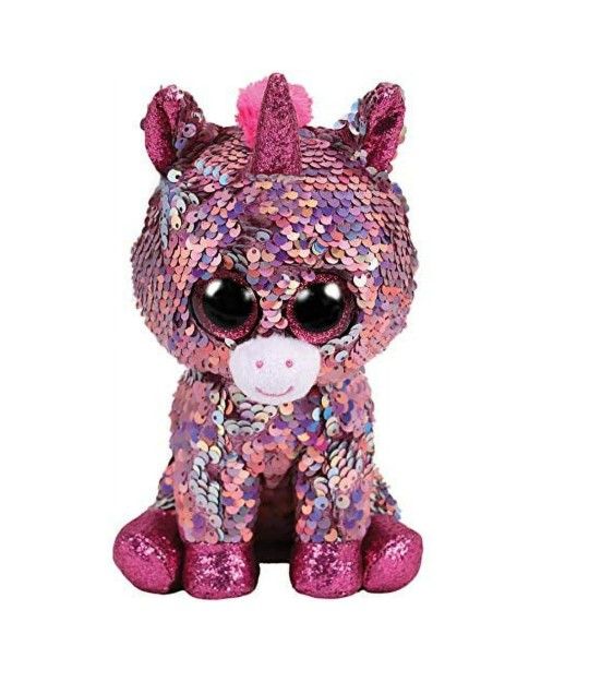 Ty Flippables Pink Sequin Unicorn Sparkle Stuffed Animal