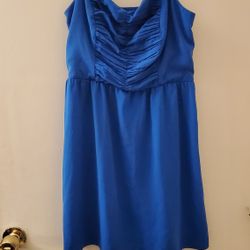 Ladies Size Med Dlue Dtess