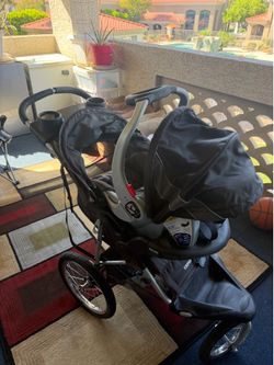 Baby Stroller with car seat and mount