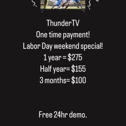 ThunderTV ALL CHANNELS ALL SPORTS All PPV’s