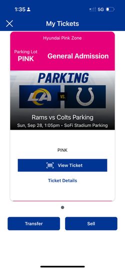 Rams VS Colts