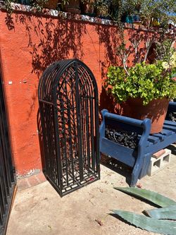 Gothic  Black Iron wine rack