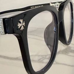 Chrome Heart Glasses Black and Silver