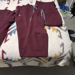 Figs Burgundy Women Scrubs