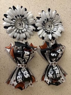 Raiders Football Bows