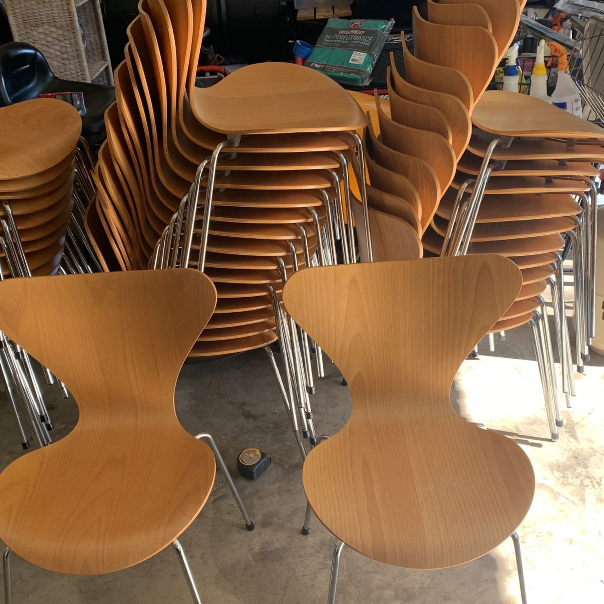 Wood And Metal Chairs