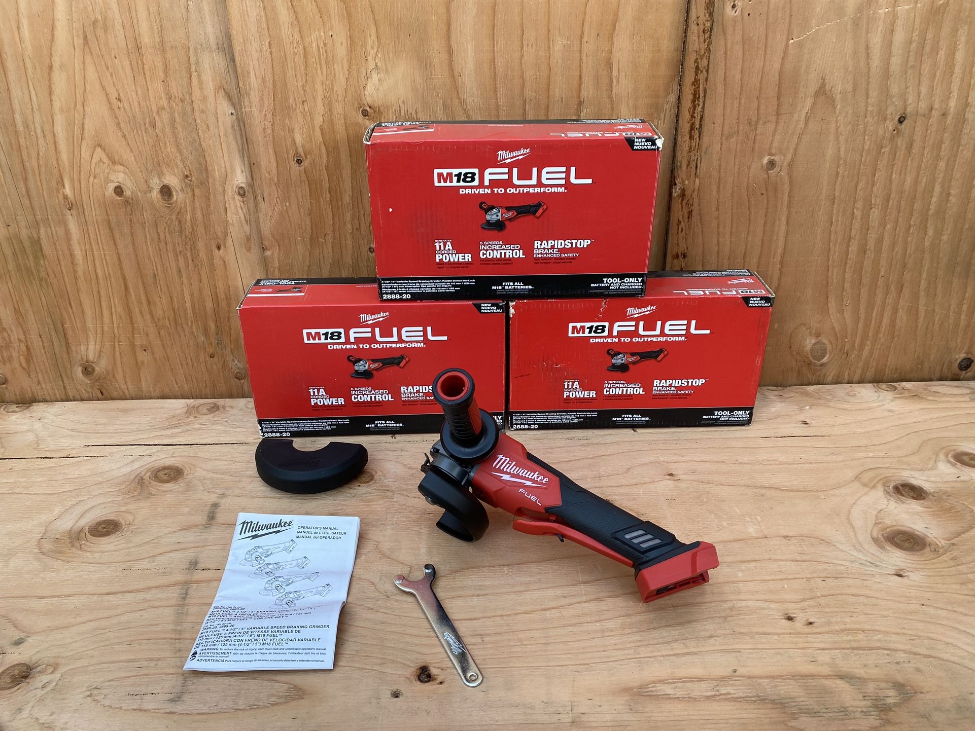 Milwaukee M18 Fuel Brushless 1/2”/5” Variable Speed Braking